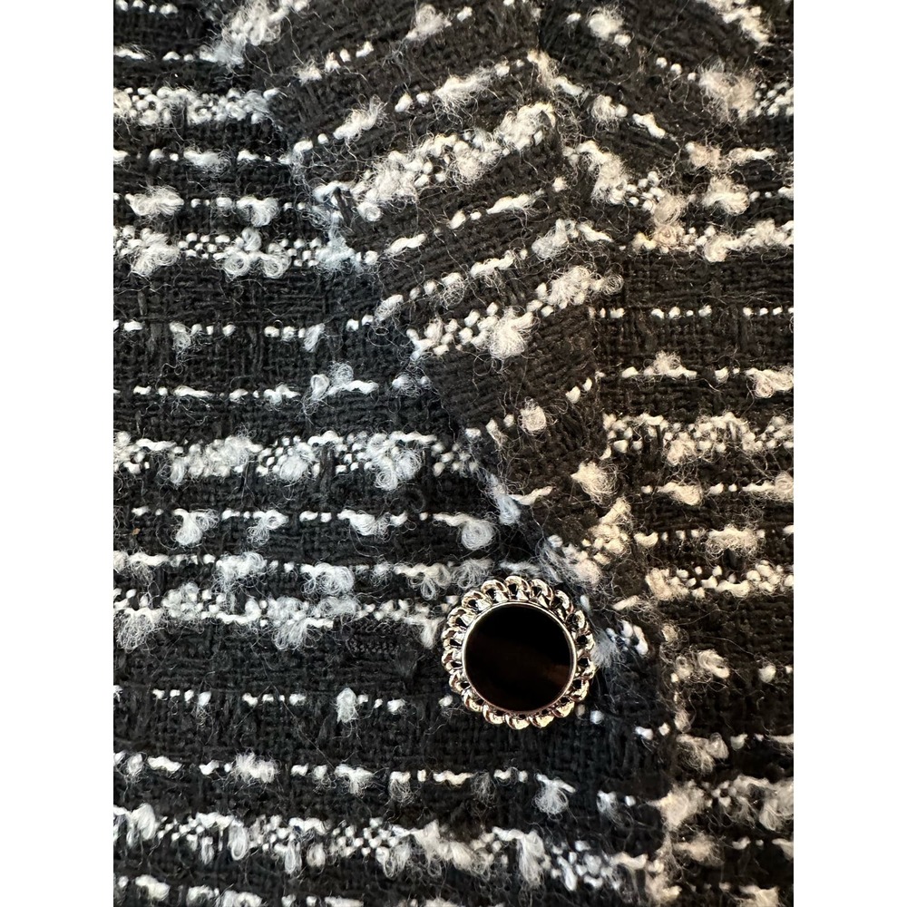 Bagatelle Collection Black Tweed Blazer Size M - Picture 7 of 9